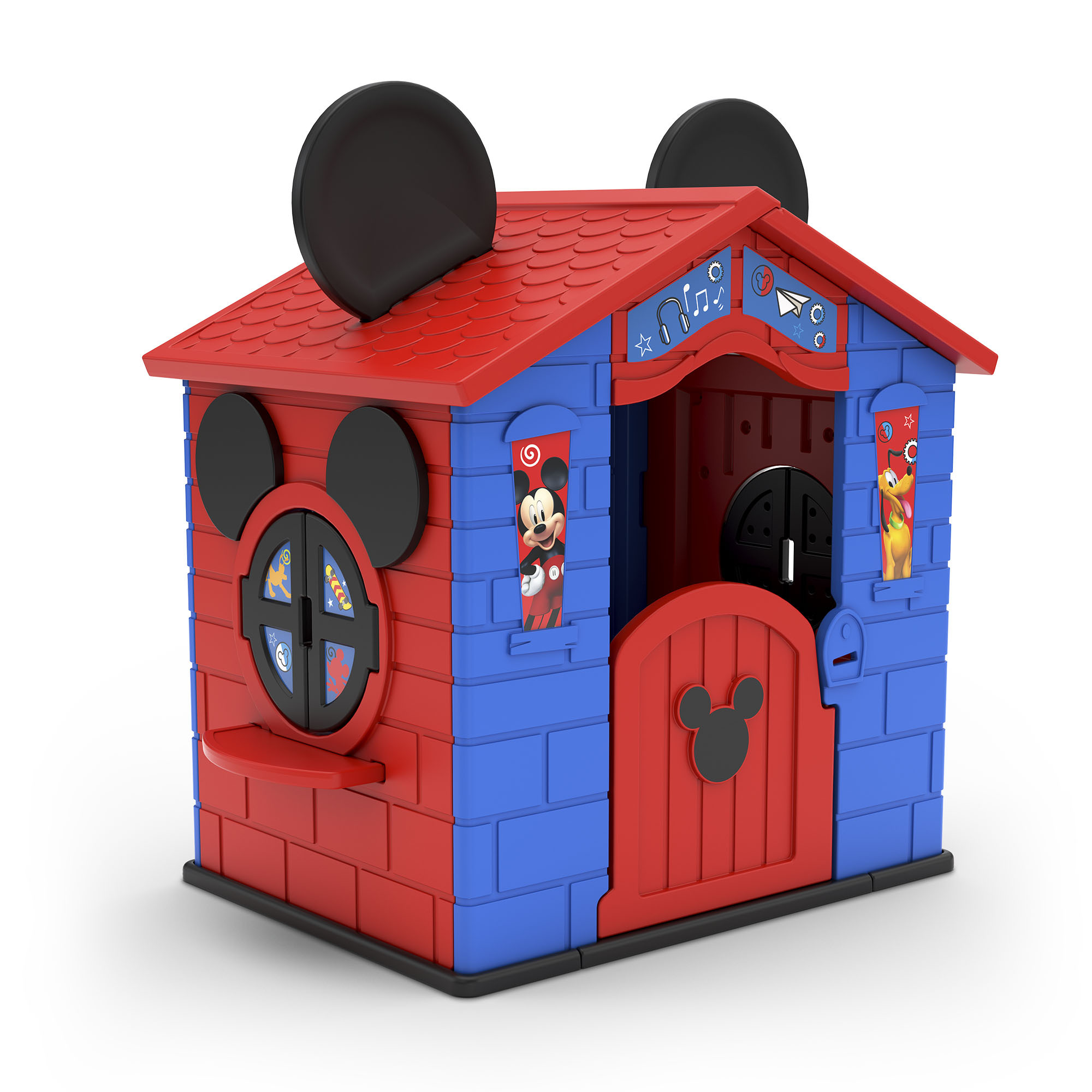 デルタ チルドレン ディズニー ミッキーマウス プラスチック 屋内・屋外用 プレイハウス Mickey Mouse Plastic Indoor/Outdoor Playhouse - Delta Children